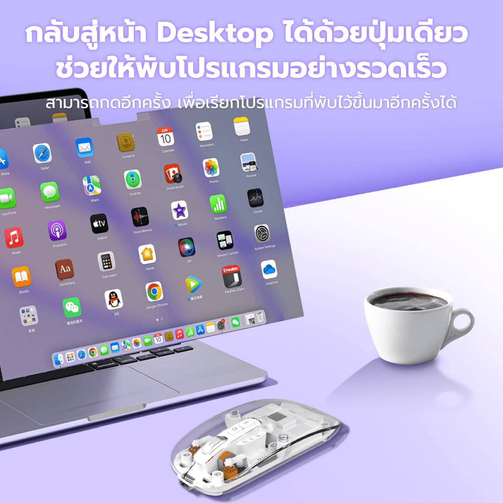 เมาส์ไร้สาย ZTEC ZMO1316 สีขาว LOPTICAL ปรับ DPI ได้ 800-1600